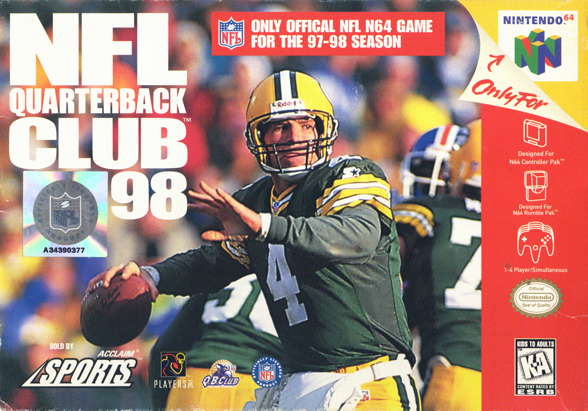 NFL Quarterback Club 99 box art for Nintendo 64